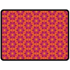 Pattern Abstract Floral Bright Double Sided Fleece Blanket (large)  by Nexatart