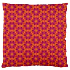 Pattern Abstract Floral Bright Large Flano Cushion Case (one Side) by Nexatart