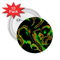 Glowing Fractal A 2 25  Buttons (10 Pack)  by Fractalworld