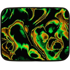 Glowing Fractal A Fleece Blanket (mini) by Fractalworld