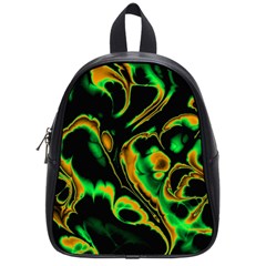 Glowing Fractal A School Bags (small)  by Fractalworld