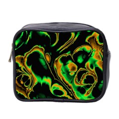 Glowing Fractal A Mini Toiletries Bag 2-side by Fractalworld