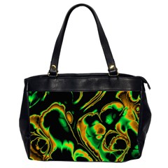 Glowing Fractal A Office Handbags (2 Sides)  by Fractalworld