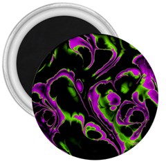 Glowing Fractal B 3  Magnets by Fractalworld