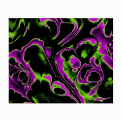 Glowing Fractal B Small Glasses Cloth by Fractalworld