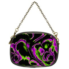 Glowing Fractal B Chain Purses (one Side)  by Fractalworld