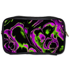 Glowing Fractal B Toiletries Bags 2-side by Fractalworld