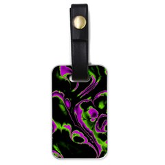 Glowing Fractal B Luggage Tags (one Side)  by Fractalworld