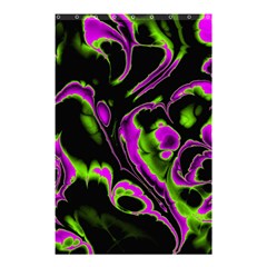 Glowing Fractal B Shower Curtain 48  X 72  (small)  by Fractalworld