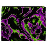 Glowing Fractal B Cosmetic Bag (XXXL)  Back