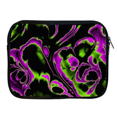 Glowing Fractal B Apple Ipad 2/3/4 Zipper Cases by Fractalworld