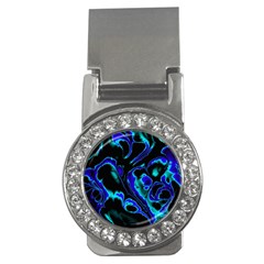 Glowing Fractal C Money Clips (cz)  by Fractalworld