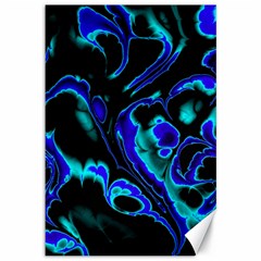 Glowing Fractal C Canvas 12  X 18   by Fractalworld