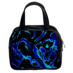 Glowing Fractal C Classic Handbags (2 Sides) by Fractalworld