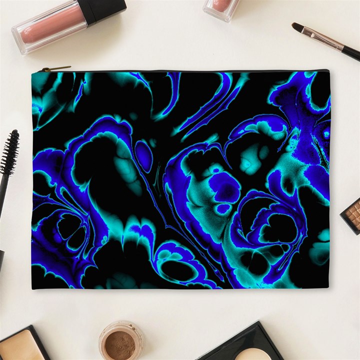 Glowing Fractal C Cosmetic Bag (XL)