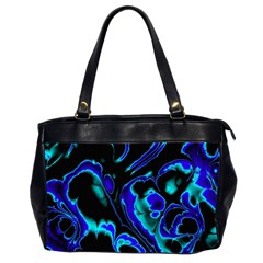 Glowing Fractal C Office Handbags (2 Sides)  by Fractalworld