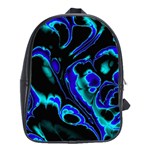 Glowing Fractal C School Bags (XL)  Front