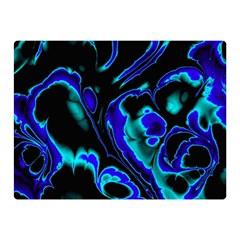 Glowing Fractal C Double Sided Flano Blanket (mini)  by Fractalworld