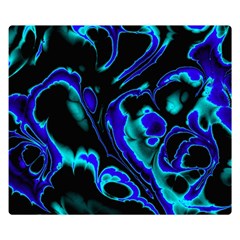 Glowing Fractal C Double Sided Flano Blanket (small)  by Fractalworld