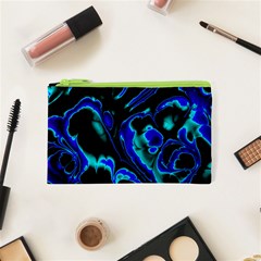 Glowing Fractal C Cosmetic Bag (xs) by Fractalworld