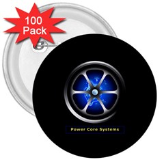 Power Core 3  Button (100 Pack)