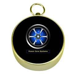 Power Core Gold Compass by linceazul