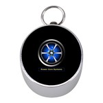 Power core Mini Silver Compasses Front