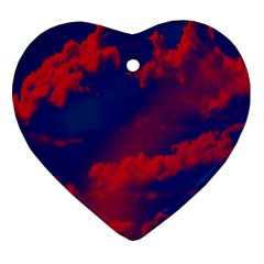 Sky Pattern Heart Ornament (two Sides) by Valentinaart