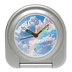 Sky Pattern Travel Alarm Clocks by Valentinaart