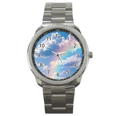 Sky Pattern Sport Metal Watch by Valentinaart