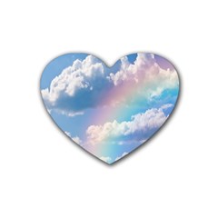 Sky Pattern Heart Coaster (4 Pack)  by Valentinaart