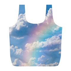 Sky Pattern Full Print Recycle Bags (l)  by Valentinaart