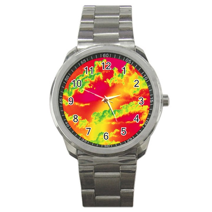 Sky pattern Sport Metal Watch