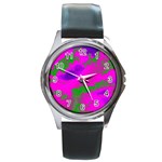 Sky pattern Round Metal Watch Front