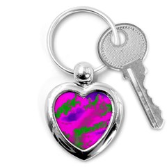 Sky Pattern Key Chains (heart)  by Valentinaart