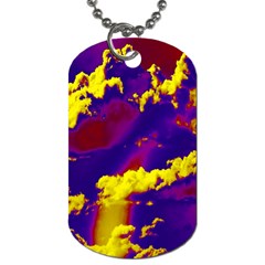 Sky Pattern Dog Tag (one Side) by Valentinaart