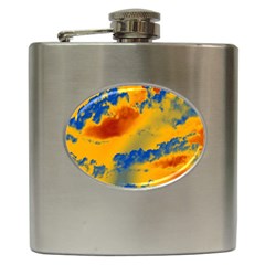 Sky Pattern Hip Flask (6 Oz) by Valentinaart