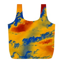 Sky Pattern Full Print Recycle Bags (l)  by Valentinaart