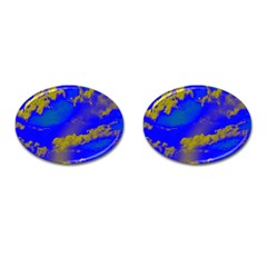 Sky Pattern Cufflinks (oval)