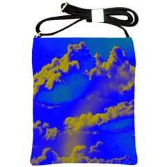 Sky Pattern Shoulder Sling Bags by Valentinaart