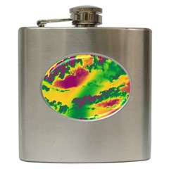 Sky Pattern Hip Flask (6 Oz) by Valentinaart