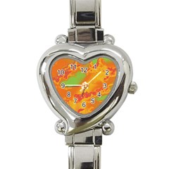 Sky Pattern Heart Italian Charm Watch by Valentinaart