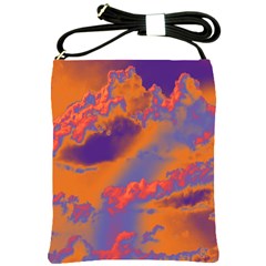 Sky Pattern Shoulder Sling Bags by Valentinaart