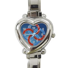 Svadebnik Symbol Slave Patterns Heart Italian Charm Watch by Nexatart