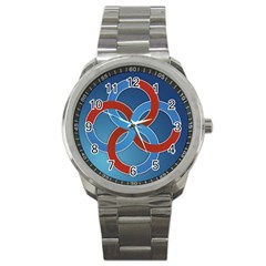 Svadebnik Symbol Slave Patterns Sport Metal Watch by Nexatart