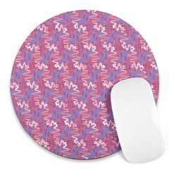 Pattern Abstract Squiggles Gliftex Round Mousepads