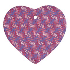 Pattern Abstract Squiggles Gliftex Ornament (Heart)