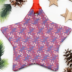 Pattern Abstract Squiggles Gliftex Ornament (Star)