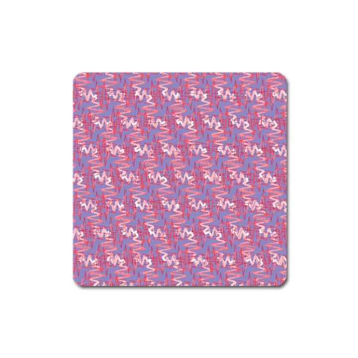 Pattern Abstract Squiggles Gliftex Square Magnet