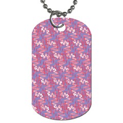 Pattern Abstract Squiggles Gliftex Dog Tag (One Side)